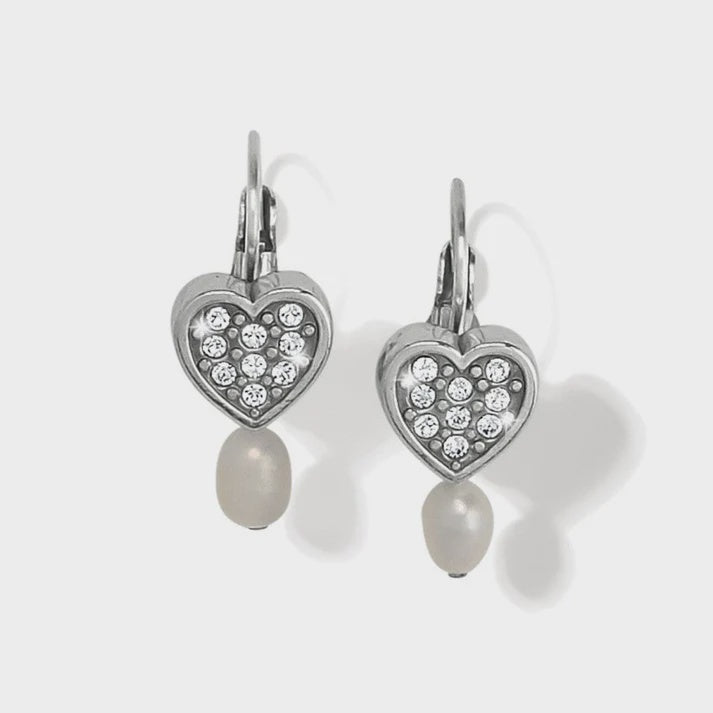 Meridian Zenith Heart Leverback Earrings