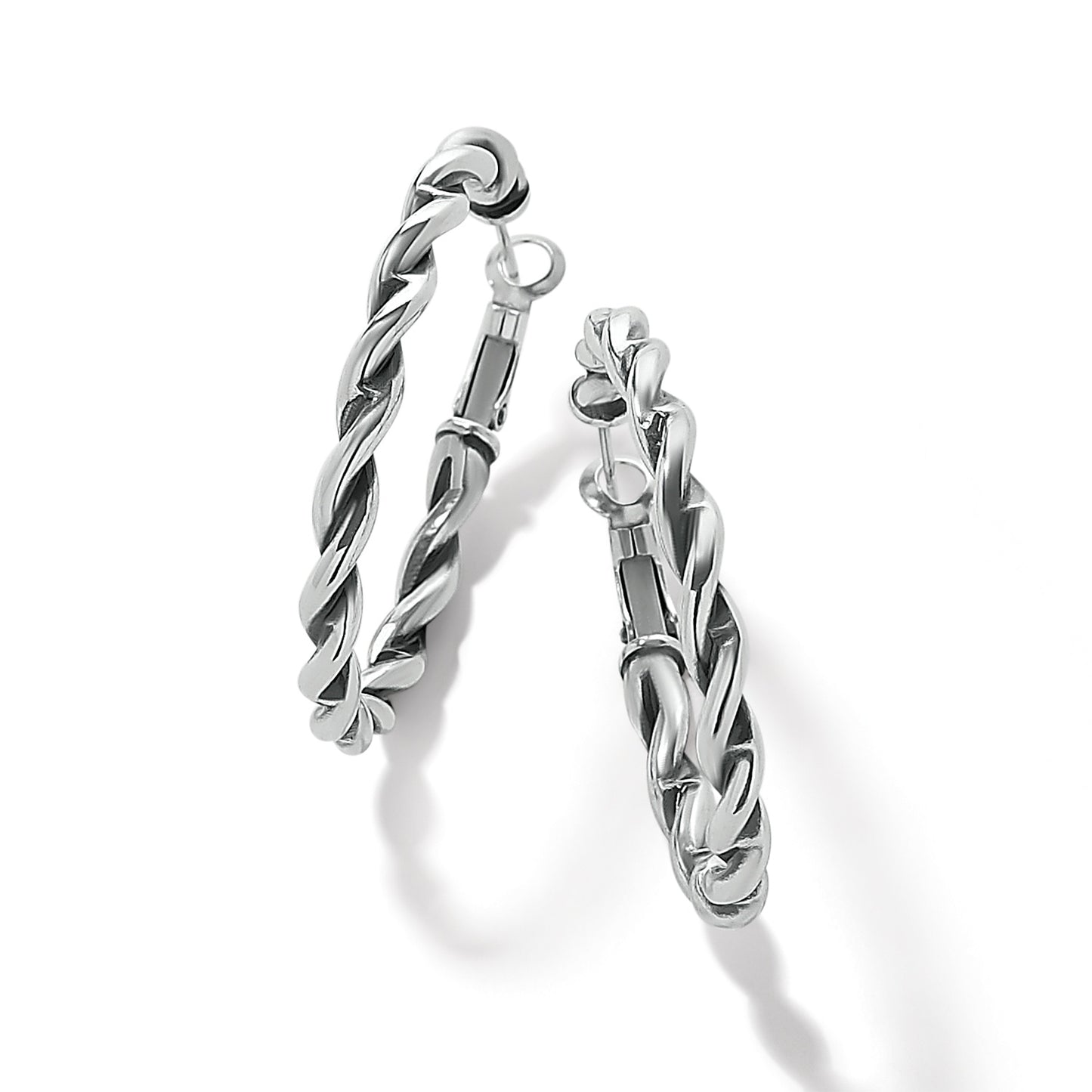 Interlok Twist Oval Hoop Earrings